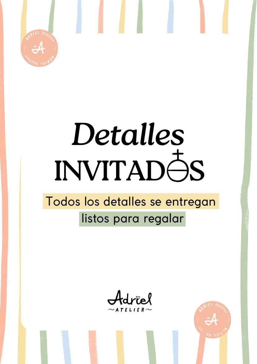 Detalles de Detalles para invitados de Adriel Atelier