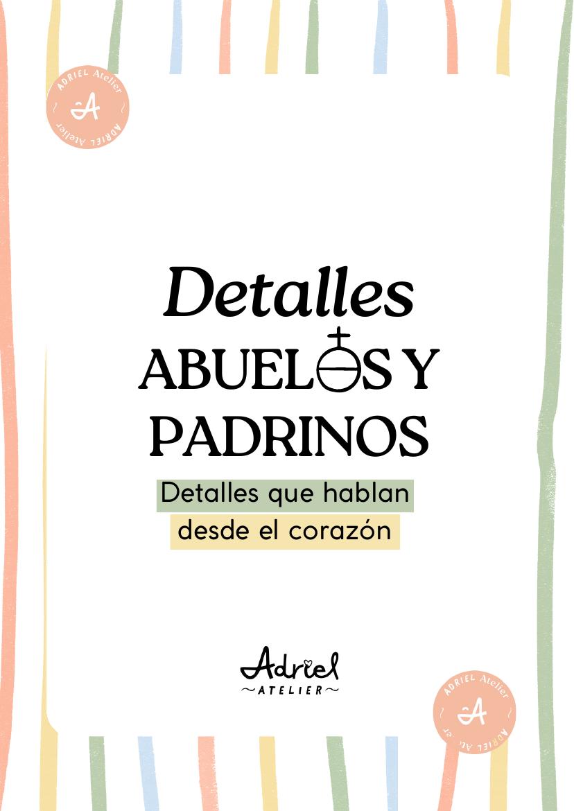 Detalles de Detalles para abuelos y padrinos de Adriel Atelier